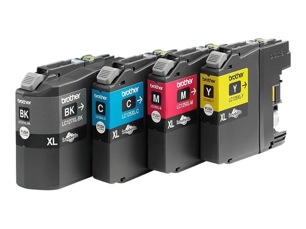 Brother LC127XLVALBPDR - Svart, gul, cyan, magenta - original - blekkpatron - for Brother DCP-J4110DW