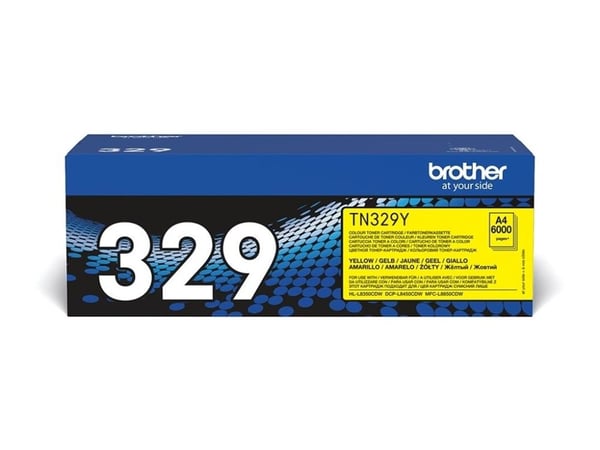 Brother TN-329YTWIN, 12000 sivua, Keltainen, 2 kpl