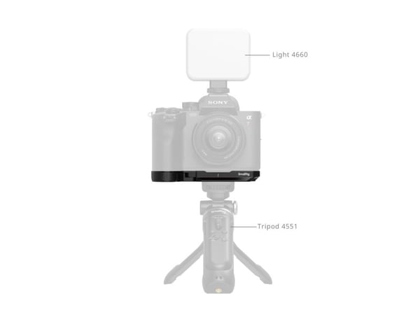 SmallRig 6705, Monteringsplatta, Svart, Aluminiumlegering, Rostfritt stål, Silikon, Sony Alpha 7R VI, 132,8 mm, 65,8 mm