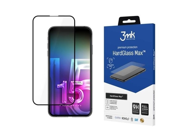 3MK HardGlass Max, iPhone 15 Pro Max, 1 styck