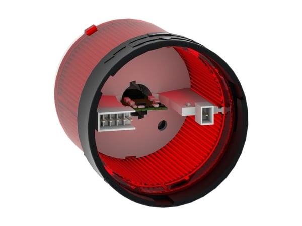 Schneider Electric XVBC5B4, Varningsljus, LED, 1 lamp(or), Röd, CCC EAC CSA C22-2 No 14 UL 508, IP65, IP66
