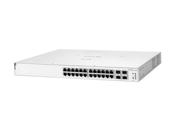 HPE Aruba Instant On 1930 24G Class4 PoE 4SFP/SFP+ 370W Switch - Kytkin - L3 - Administreret - 24 x 10/100/1000 (PoE) + 4 x 1 Gigabit / 10 Gigabit ...