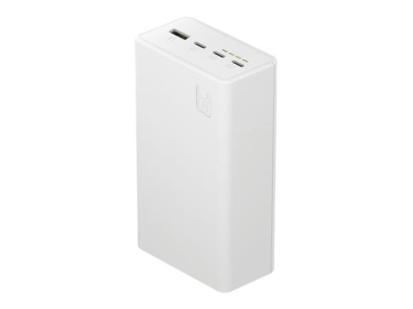 Green Cell Green Cell Greencell PowerPlay 30 - valkoinen ulkoinen akku 30 000 mAh:n kapasiteetilla, 22,5 W, 4 liitäntää