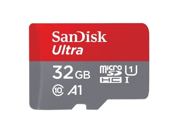 SanDisk Ultra - Flashminneskort (microSDHC till SD-adapter ingår) - 32 GB - A1 / UHS-I U1 / Class10 - microSDHC UHS-I (2 st.)