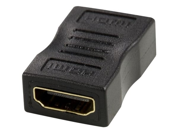 Deltaco HDMI-liitin, musta, HDMI-tyyppi A (vakio), HDMI-tyyppi A (vakio), 3840 x 2160 pikseliä, Musta
