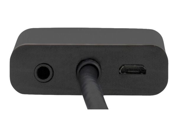 Deltaco HDMI - VGA adapter, 0.2m, black, 0,2 m, HDMI Type A (Standard), VGA (D-Sub), 1920 x 1080 piksler, Svart