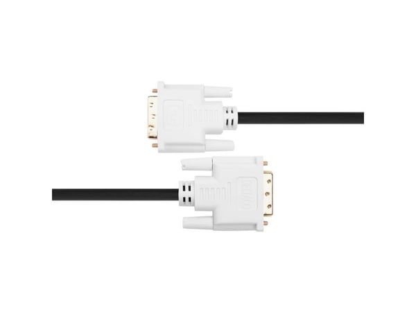 DELTACO - DVI-kabel - DVI-D (hann) til DVI-D (hann) - 2 m - digital, 3840 x 2400 ved 30Hz støtte - svart