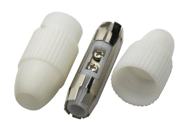Deltaco Antennikaapelin jatko, 6–7 mm, Valkoinen