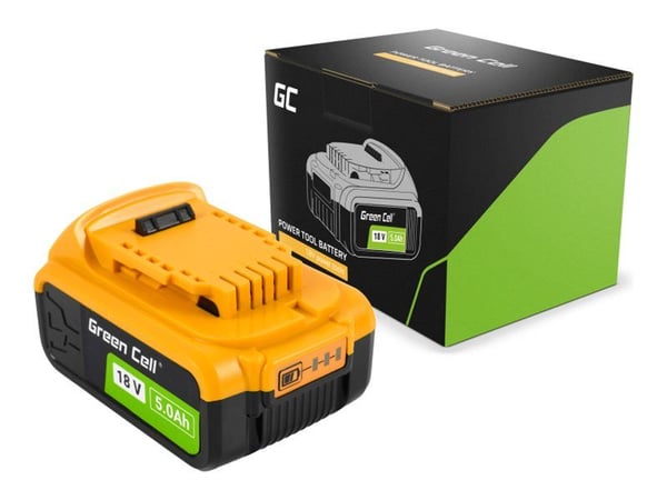 Green Cell Green Cell Green Cell batteri for DeWalt XR 18V 5Ah batteri for DCB182