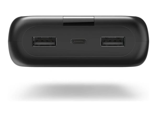 Hama Performance 24 - Power bank - 24000 mAh - 88.8 Wh - 3 A - Fast Charge - 3 utdatakontakter (2 x USB, USB-C) - på kabel: USB-C - antracit