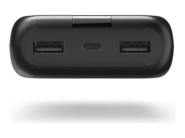 Hama Performance 20 - Strømbank - 20000 mAh - 74 Wh - 3 A - Fast Charge - 3 utgangskontakter (2 x USB, USB-C) - på kabel: USB-C - antrasitt