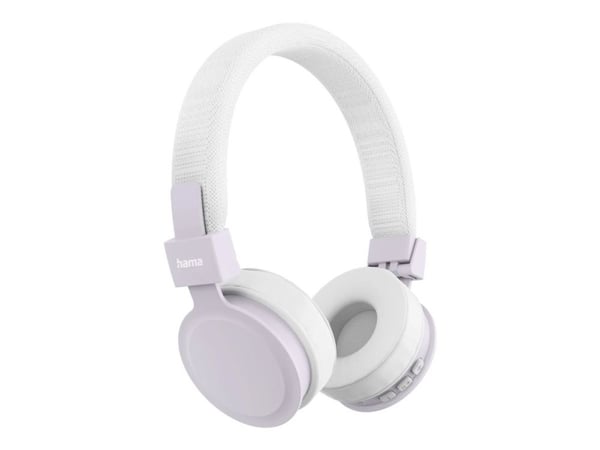 Hama Freedom Lit III - Hodetelefoner med mikrofon - on-ear - Bluetooth - trådløs, kablet - 3,5 mm jakk - hvit