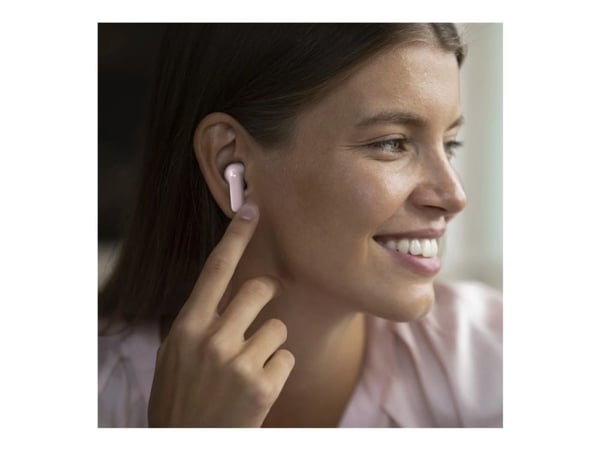 Hama Freedom Light II - True wireless-hodetelefoner med mikrofon - i øret - Bluetooth - rosa