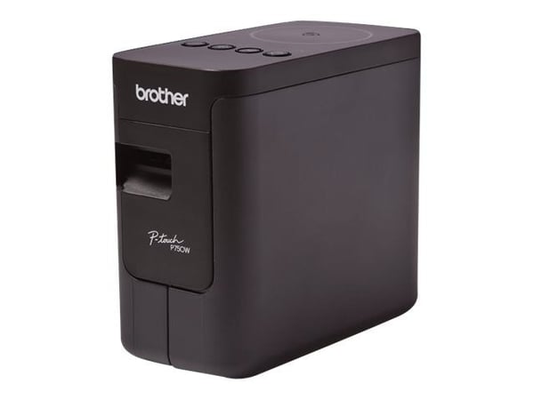 Brother P-Touch PT-P750W - Etikettskriver - termotransfer - Rull (2,4 cm) - USB, Wi-Fi(n), NFC - kutter