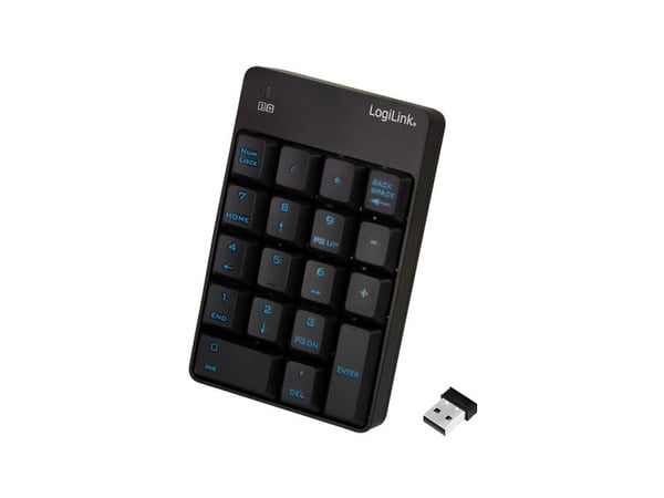 LogiLink ID0120, Langaton RF, 18, Universaali, Musta