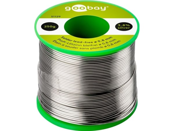 Professionell lödtenn blyfri, ø 0,8 mm, 250 g