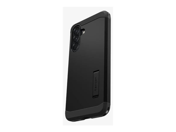 Spigen Tough Armor - Baksidesskydd för mobiltelefon - termoplastisk polyuretan (TPU), polykarbonat (PC), stötskum - svart - för Samsung Galaxy A56