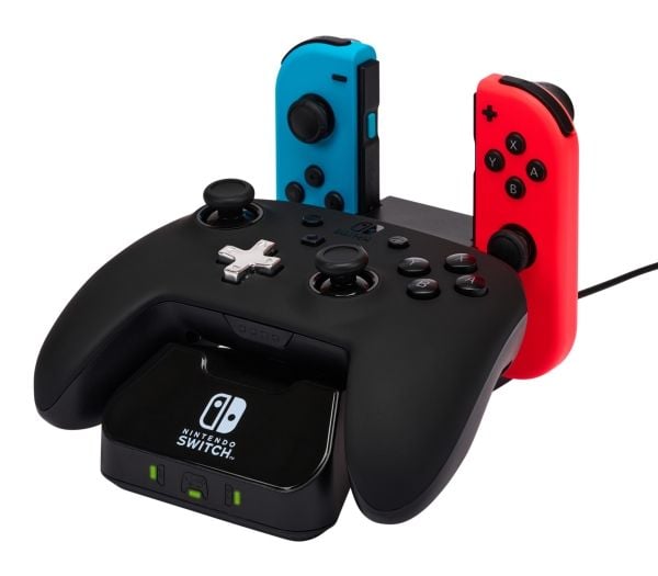 PowerA 1525991-01, Latausjärjestelmä, Nintendo Switch, Musta, Nintendo, Nintendo Switch, Nintendo Switch Lite, Nintendo Switch - OLED Model, Langal...