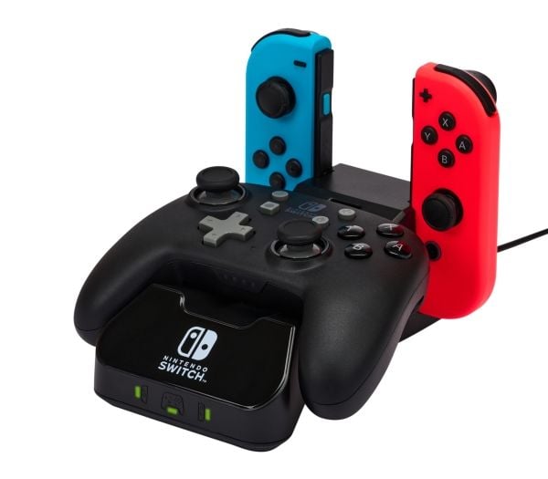 PowerA 1525991-01, Latausjärjestelmä, Nintendo Switch, Musta, Nintendo, Nintendo Switch, Nintendo Switch Lite, Nintendo Switch - OLED Model, Langal...