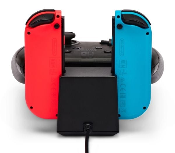 PowerA 1525991-01, Latausjärjestelmä, Nintendo Switch, Musta, Nintendo, Nintendo Switch, Nintendo Switch Lite, Nintendo Switch - OLED Model, Langal...
