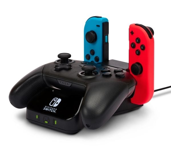 PowerA 1525991-01, Latausjärjestelmä, Nintendo Switch, Musta, Nintendo, Nintendo Switch, Nintendo Switch Lite, Nintendo Switch - OLED Model, Langal...