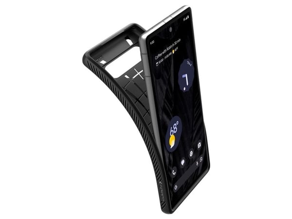 Spigen Liquid Air, Suojus, Google, Pixel 7a, 15,5 cm (6.1"), Musta