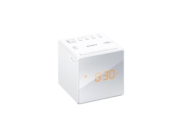Sony ICF-C1 - Clock radio - white - 230V AC - Backup power supply via battery (CR2032)