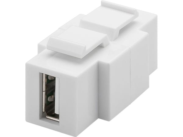 Goobay 79930, Flat, Hvit, USB A, USB B, Hunkjønn, Hunkjønn