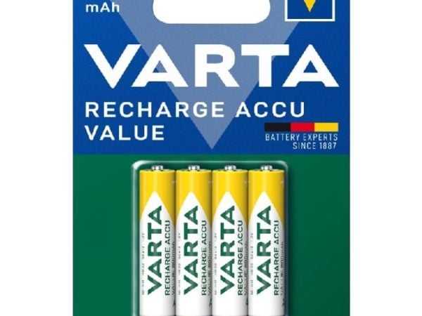 Varta Rechargable Accu - Batteri 4 x AAA-typ - NiMH - (uppladdningsbara) - 800 mAh