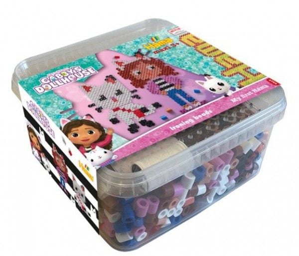 Hama maxi bøtte perler+plade, Gabby's Dollhouse