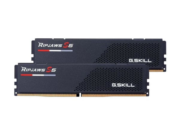 G.Skill Ripjaws S5 - DDR5 - sett - 32 GB: 2 x 16 GB - DIMM 288-pin lav profil - 6000 MHz / PC5-48000 - CL30 - 1.35 V - ikke-bufret - ikke-ECC - mat...