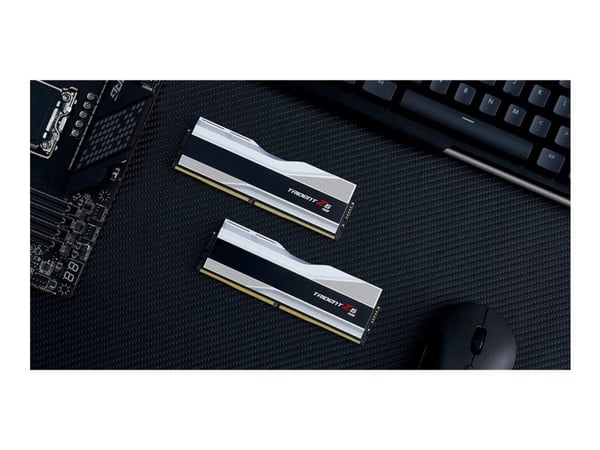 G.Skill Trident Z5 RGB - DDR5 - sett - 64 GB: 2 x 32 GB - DIMM 288-pin - 6000 MHz / PC5-48000 - CL30 - 1.4 V - ikke-bufret - ikke-ECC - metallic sølv