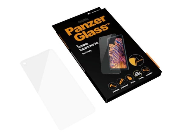 PanzerGlass ® Screen Protector Samsung Galaxy Xcover Pro, Samsung, Samsung - Galaxy Xcover Pro, Asennus kuivana, Naarmuuntumisenkestävä, Iskunkestä...