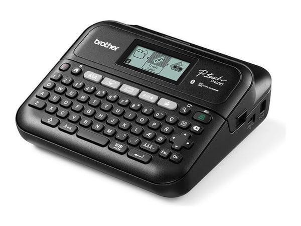Brother P-Touch PT-D460BTVP - tarrakirjoitin - mustavalkoinen - lämpösiirto - 18 mm leveys - 180 dpi - jopa 30 mm/s - USB 2.0, Bluetooth 5.0 - leik...