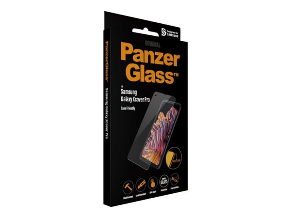 PanzerGlass ® Screen Protector Samsung Galaxy Xcover Pro, Samsung, Samsung - Galaxy Xcover Pro, Asennus kuivana, Naarmuuntumisenkestävä, Iskunkestä...