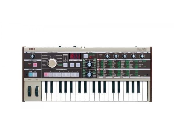 Korg microKORG, Analog synthesizer, Modulation, Grå, LED, 1 linjer, AC, Batteri