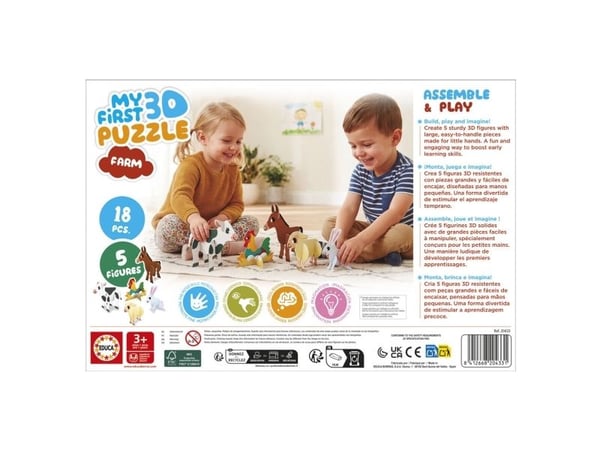 Educa 3D Puzzle Kids Baby Farm