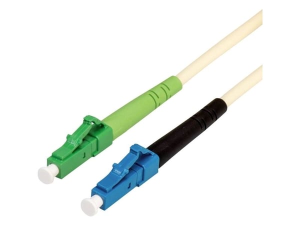 TRITON Optisk fiberkabel 9/125um, LC UPC / LC APC, simplex, elfenben, 5 m