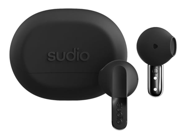 Sudio N3 - True wireless-hodetelefoner med mikrofon - i øret - Bluetooth - onykssvart
