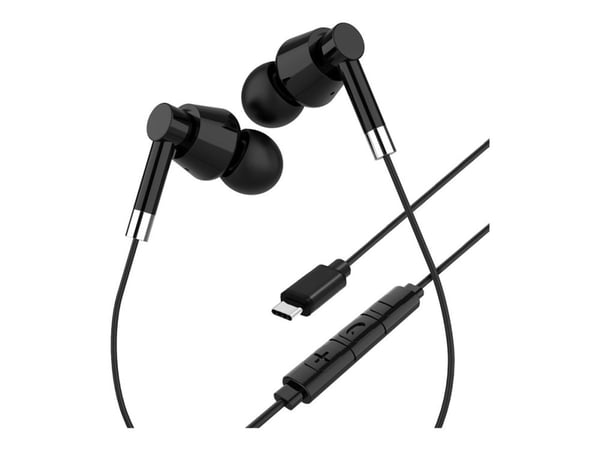 Media-Tech MT3609K - Ørepropper med mikrofon - i øret - kablet - USB-C