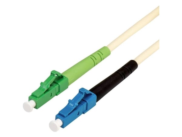 TRITON VALUE 9/125um fiberoptisk kabel, LC UPC / LC APC, simplex, elfenben, 10 m
