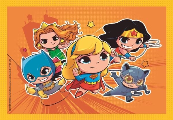 Clementoni Puslespil Superfriends DC, 4i1