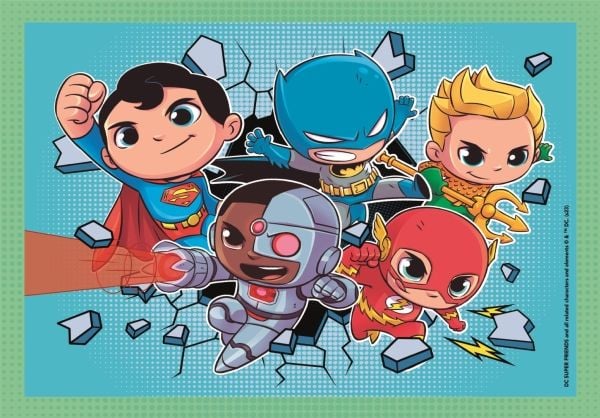 Clementoni Puslespil Superfriends DC, 4i1