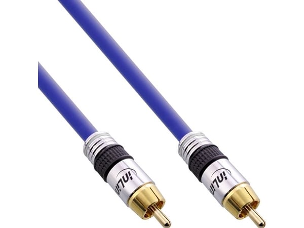 InLine 89402P, RCA, Hanstik, RCA, Hanstik, 2 m, Blå