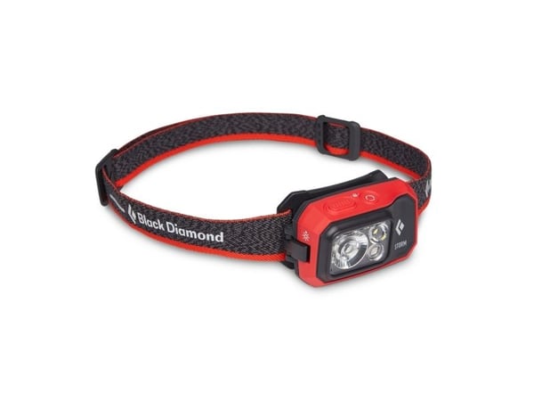 Black Diamond Storm 450, Hodebåndslommelykt, Sort, Rød, 1 m, IP67, 450 lm, 12 m