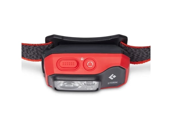 Black Diamond Storm 450, Hodebåndslommelykt, Sort, Rød, 1 m, IP67, 450 lm, 12 m