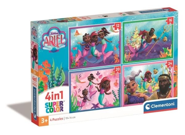 Clementoni CLE pussel 4w1 Disney Arielka 21533