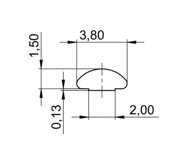 Schroff 21101-855, Etupaneeli, Kestomuovinen elastomeeri, Harmaa, 10 kpl