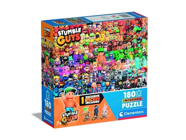Clementoni Puslespil Impossible Square Box - Stumble Guys, 180 brikker