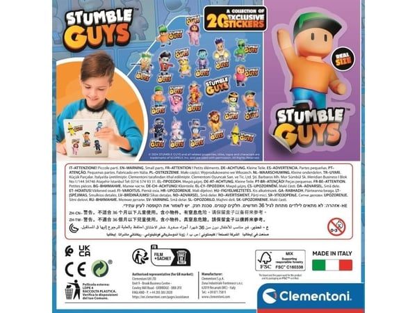 Clementoni Puslespil Impossible Square Box - Stumble Guys, 180 brikker
